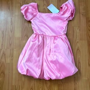 NWT Blush by US Angels Pink Dress Princess Peach or Cindy Lou with crown SZ 7